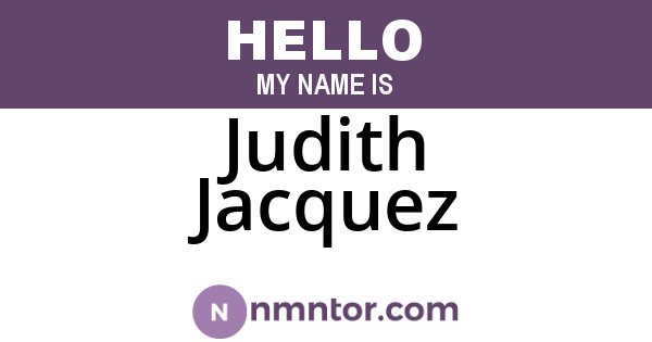 Judith Jacquez