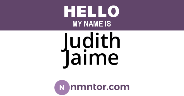 Judith Jaime