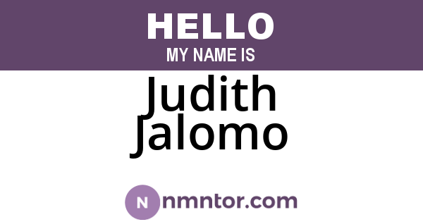 Judith Jalomo