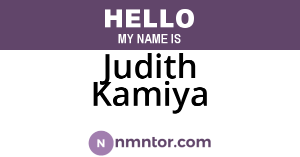 Judith Kamiya