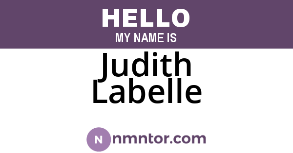 Judith Labelle
