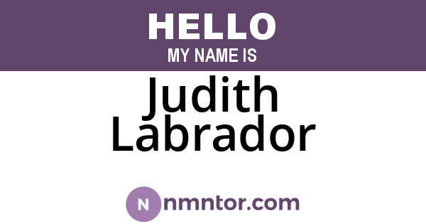 Judith Labrador