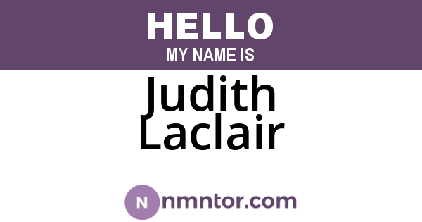 Judith Laclair