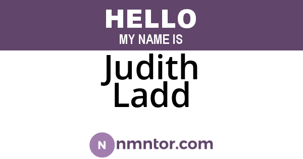 Judith Ladd