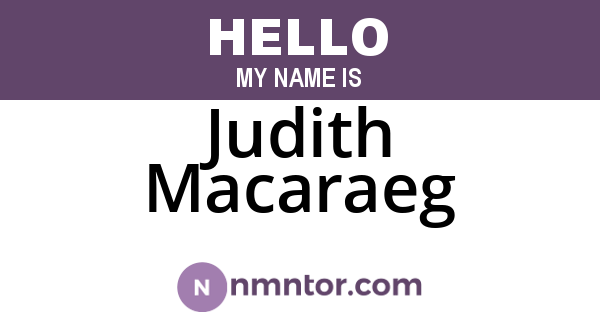 Judith Macaraeg