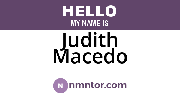 Judith Macedo