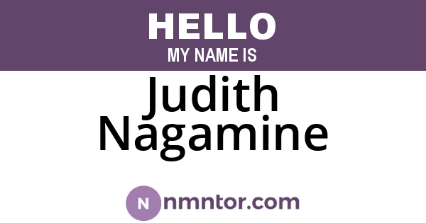 Judith Nagamine