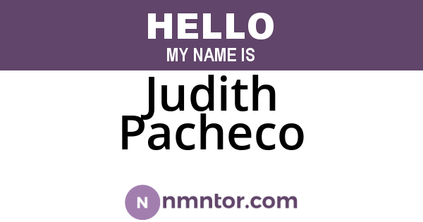 Judith Pacheco