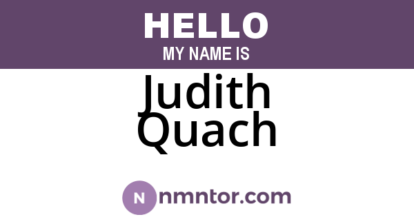 Judith Quach