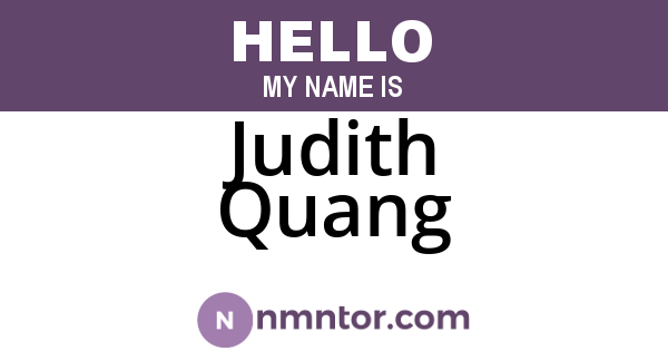 Judith Quang