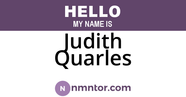 Judith Quarles
