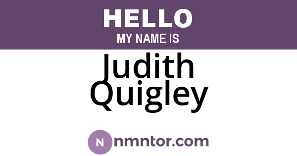 Judith Quigley