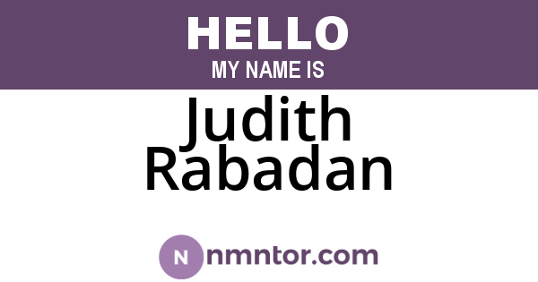 Judith Rabadan
