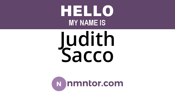 Judith Sacco