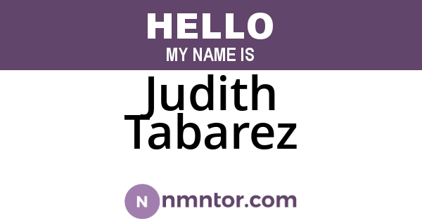 Judith Tabarez