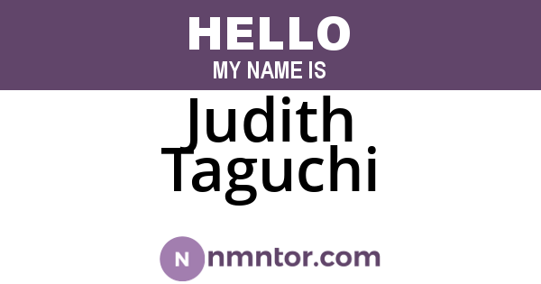 Judith Taguchi