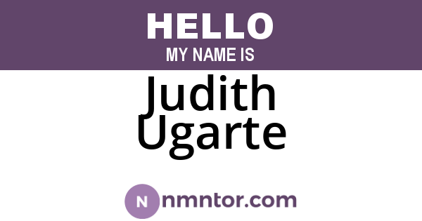 Judith Ugarte