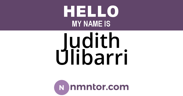 Judith Ulibarri