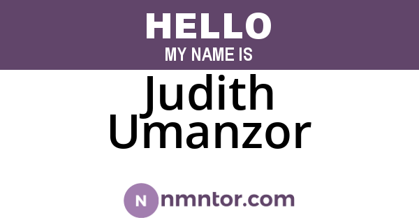 Judith Umanzor