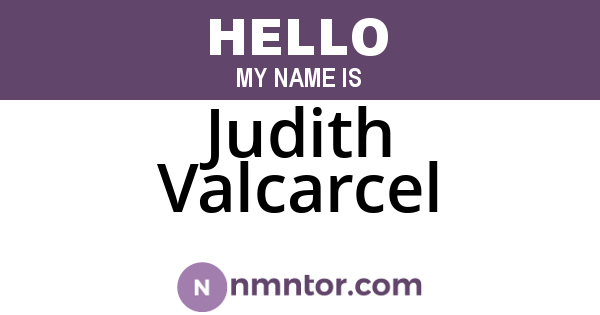 Judith Valcarcel