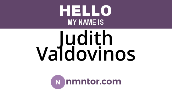Judith Valdovinos