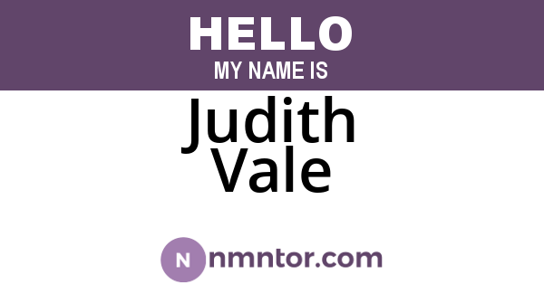 Judith Vale