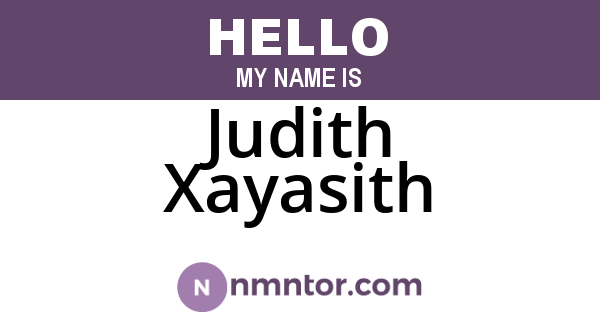 Judith Xayasith