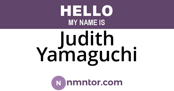 Judith Yamaguchi