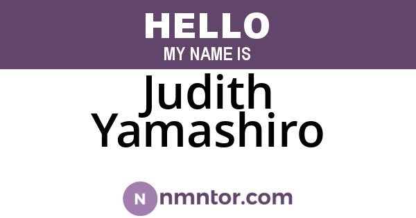 Judith Yamashiro