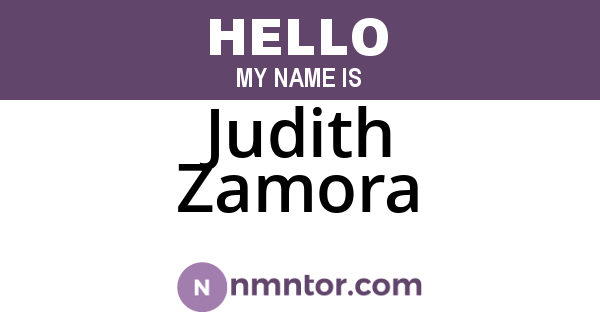 Judith Zamora