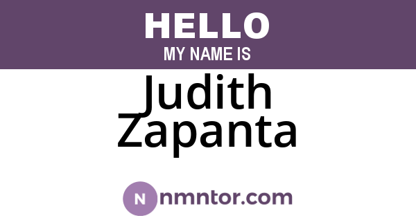 Judith Zapanta