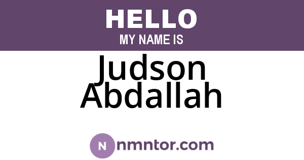Judson Abdallah