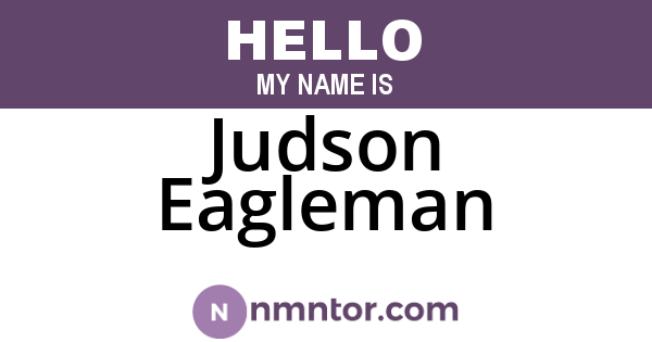 Judson Eagleman