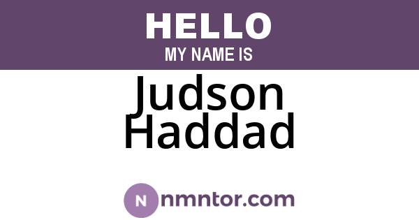 Judson Haddad