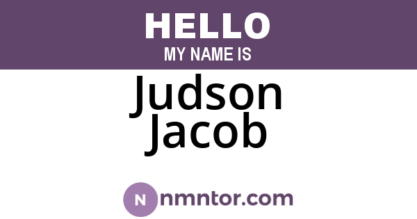 Judson Jacob