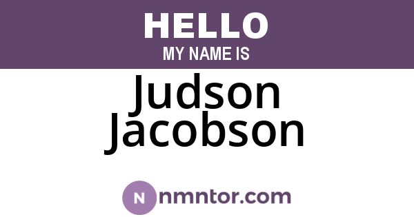 Judson Jacobson