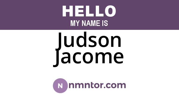 Judson Jacome