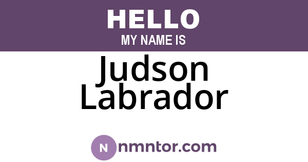 Judson Labrador