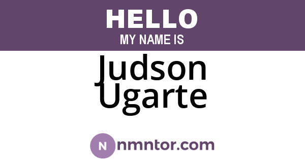 Judson Ugarte