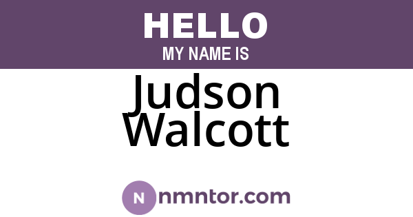 Judson Walcott