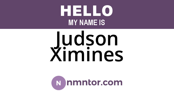 Judson Ximines