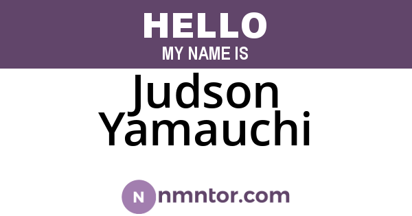 Judson Yamauchi