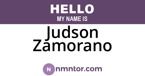 Judson Zamorano