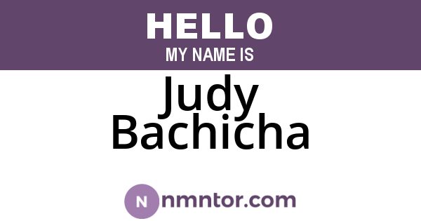 Judy Bachicha
