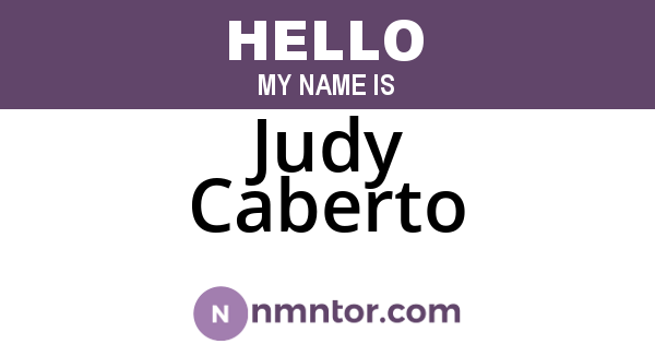 Judy Caberto