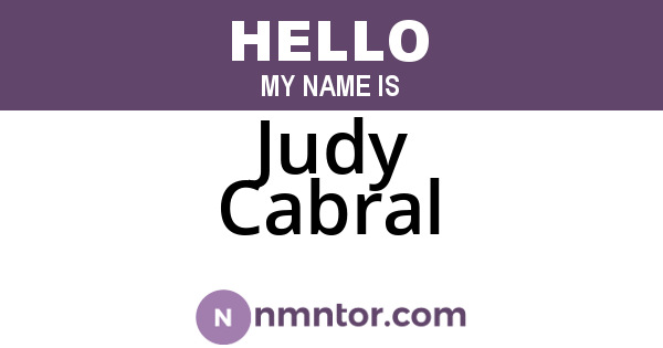 Judy Cabral