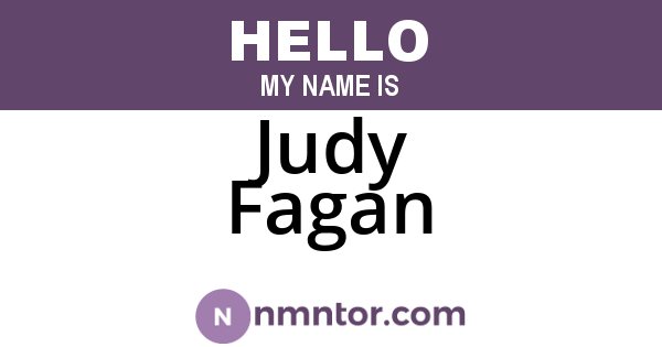 Judy Fagan