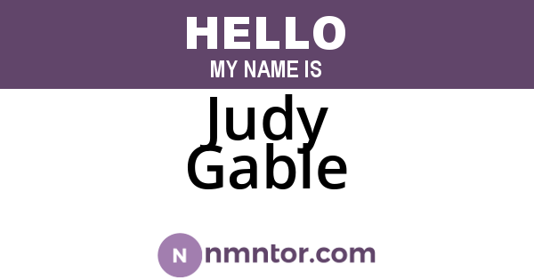 Judy Gable