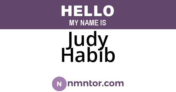 Judy Habib