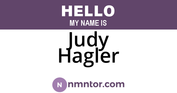 Judy Hagler